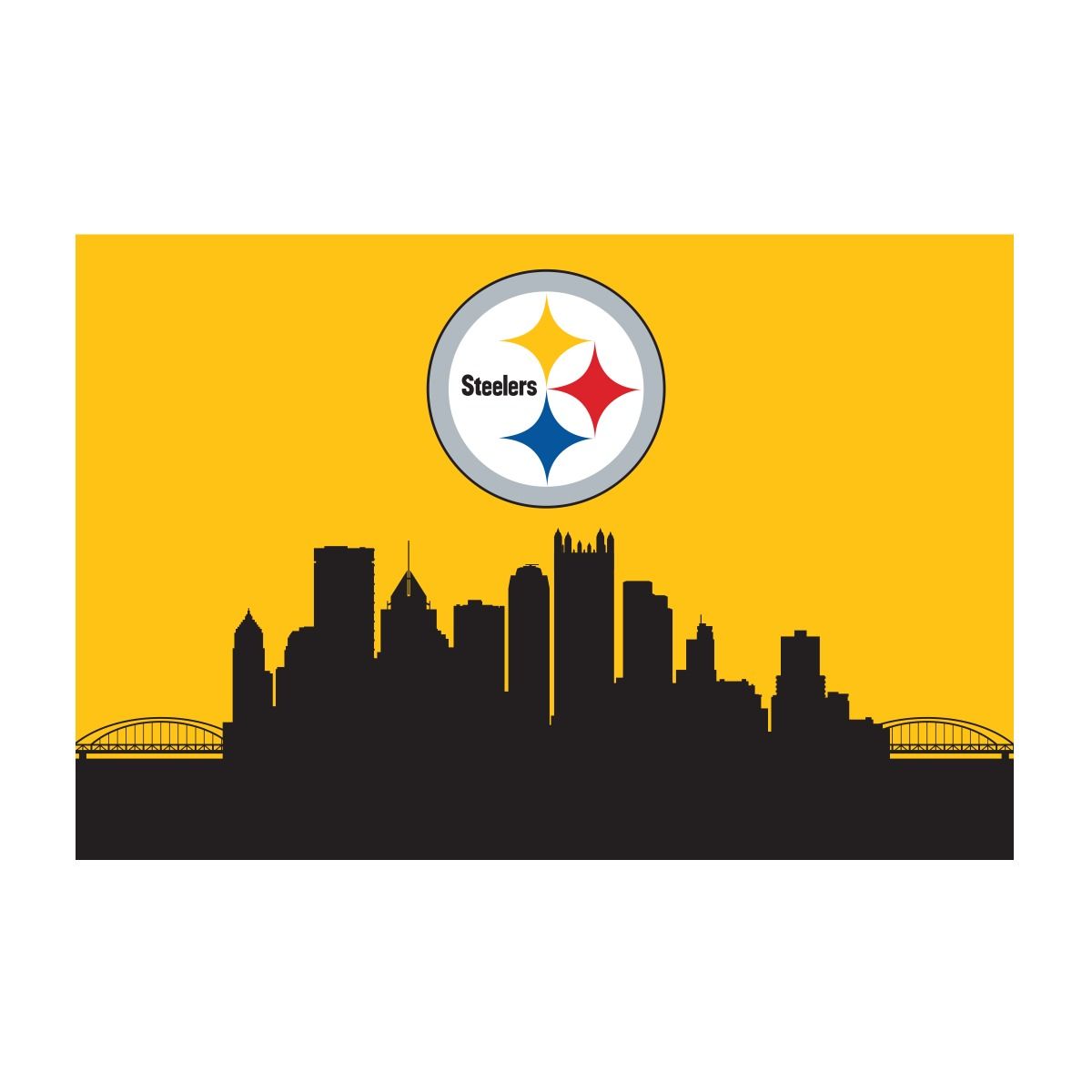 Pittsburgh Steelers 2x3 Hometown Washable Area Rug 12 Pittsburgh Steelers 2x3 Hometown Washable Area Rug