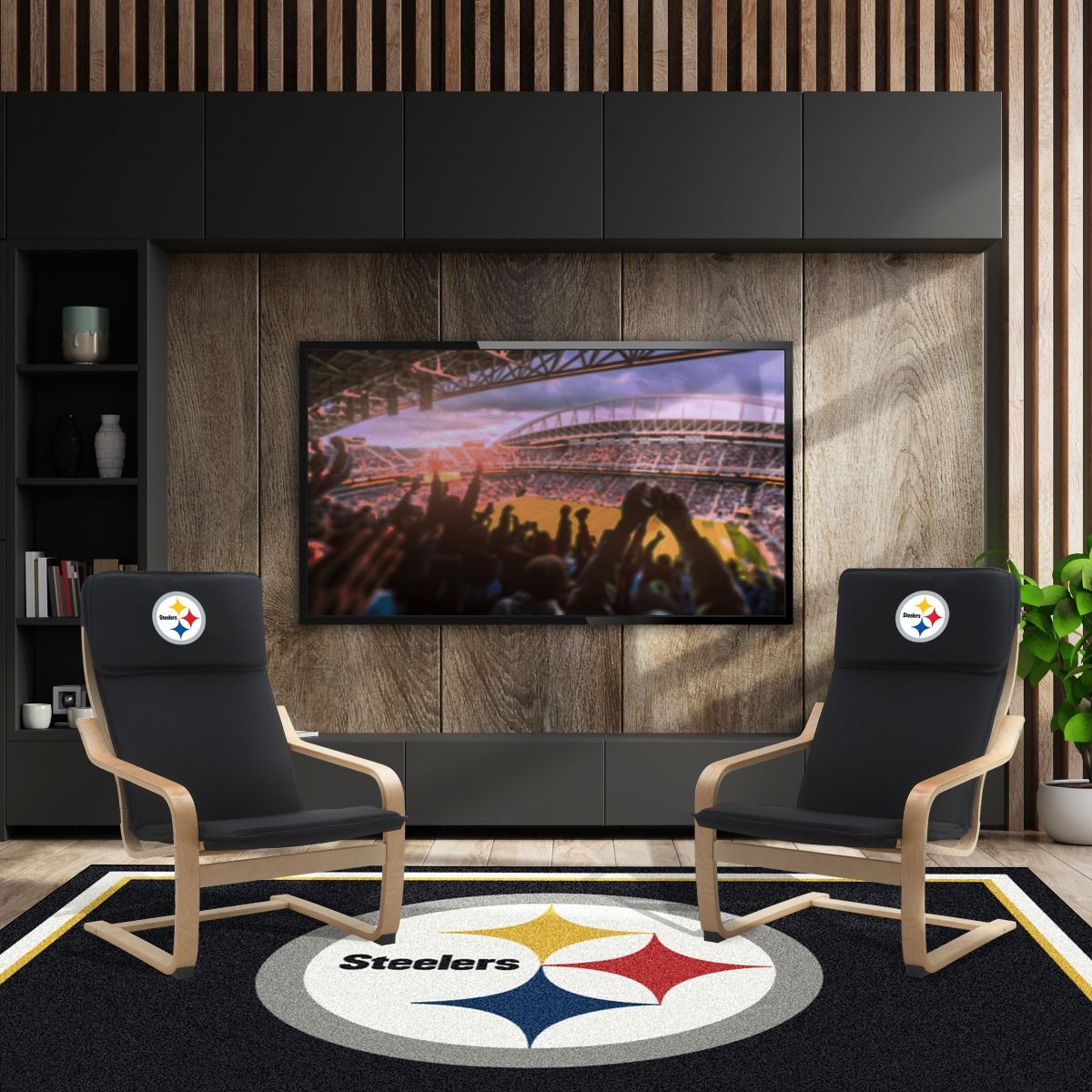 Pittsburgh Steelers Bentwood Chair 6 Pittsburgh Steelers Bentwood Chair