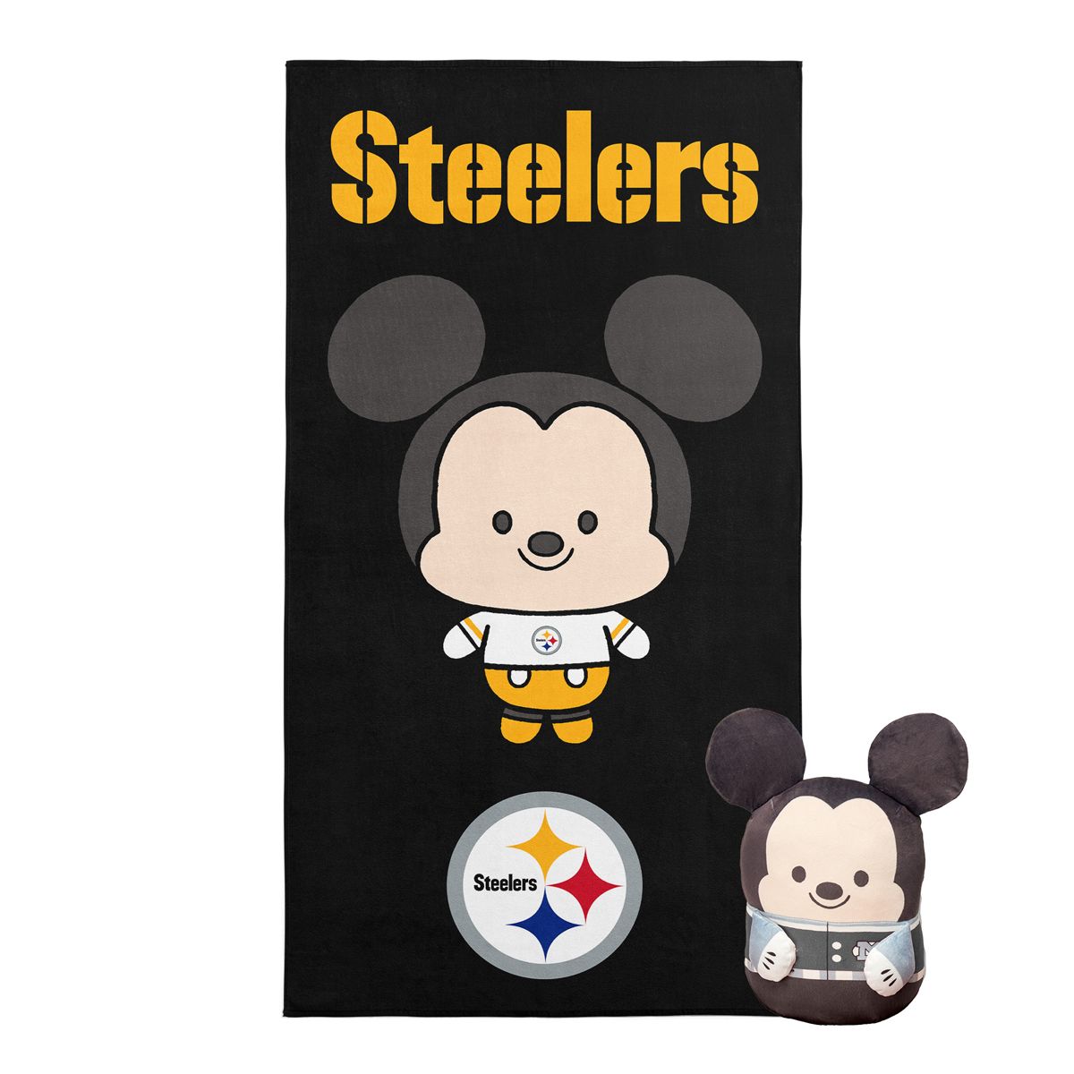 Pittsburgh Steelers Cloud Hugger Mickey Sunshine Towel 14 Pittsburgh Steelers Cloud Hugger Mickey Sunshine Towel