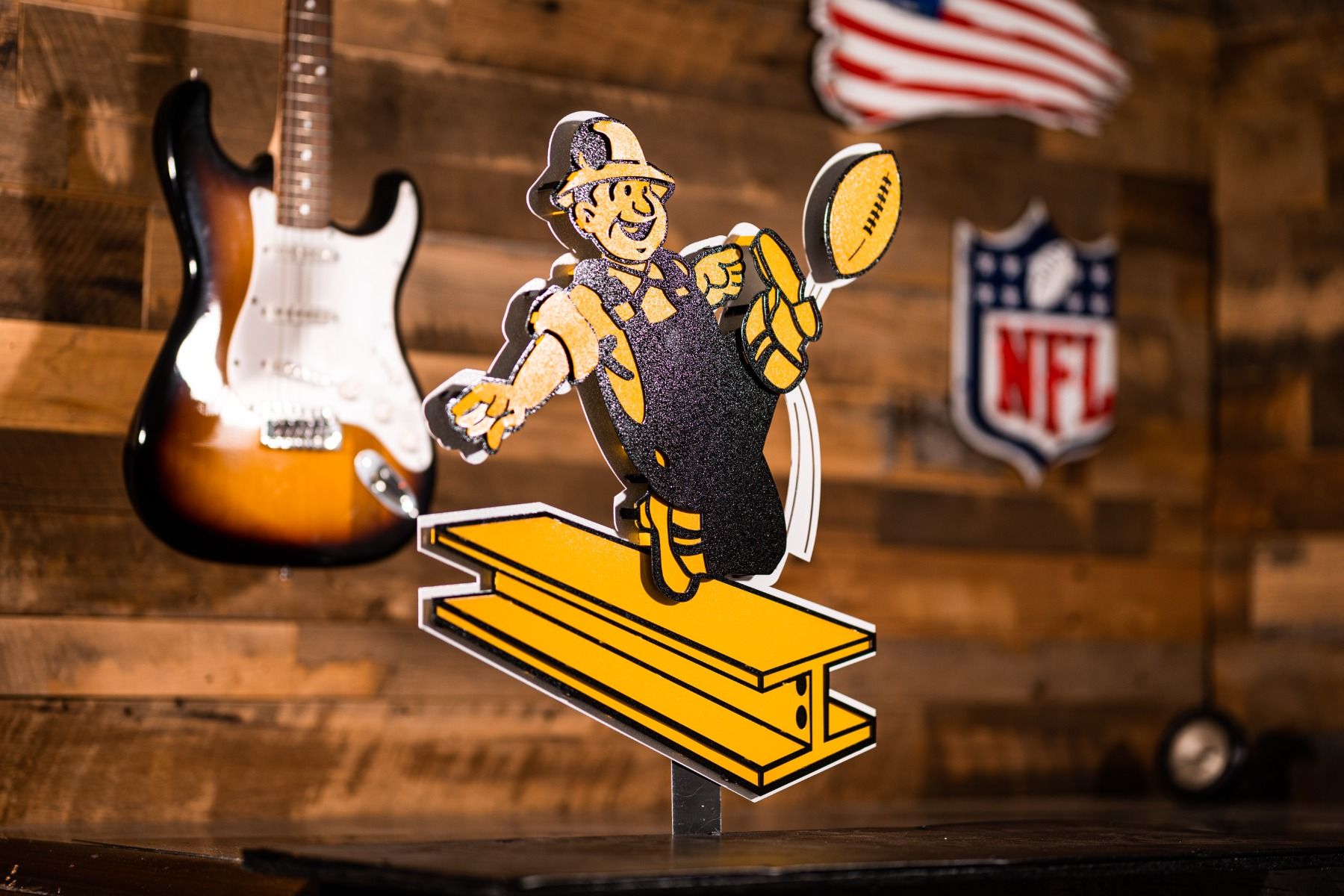 Pittsburgh Steelers 1961 23in x 20in 3D Throwback 3 Pittsburgh Steelers 1961 23in x 20in 3D Throwback
