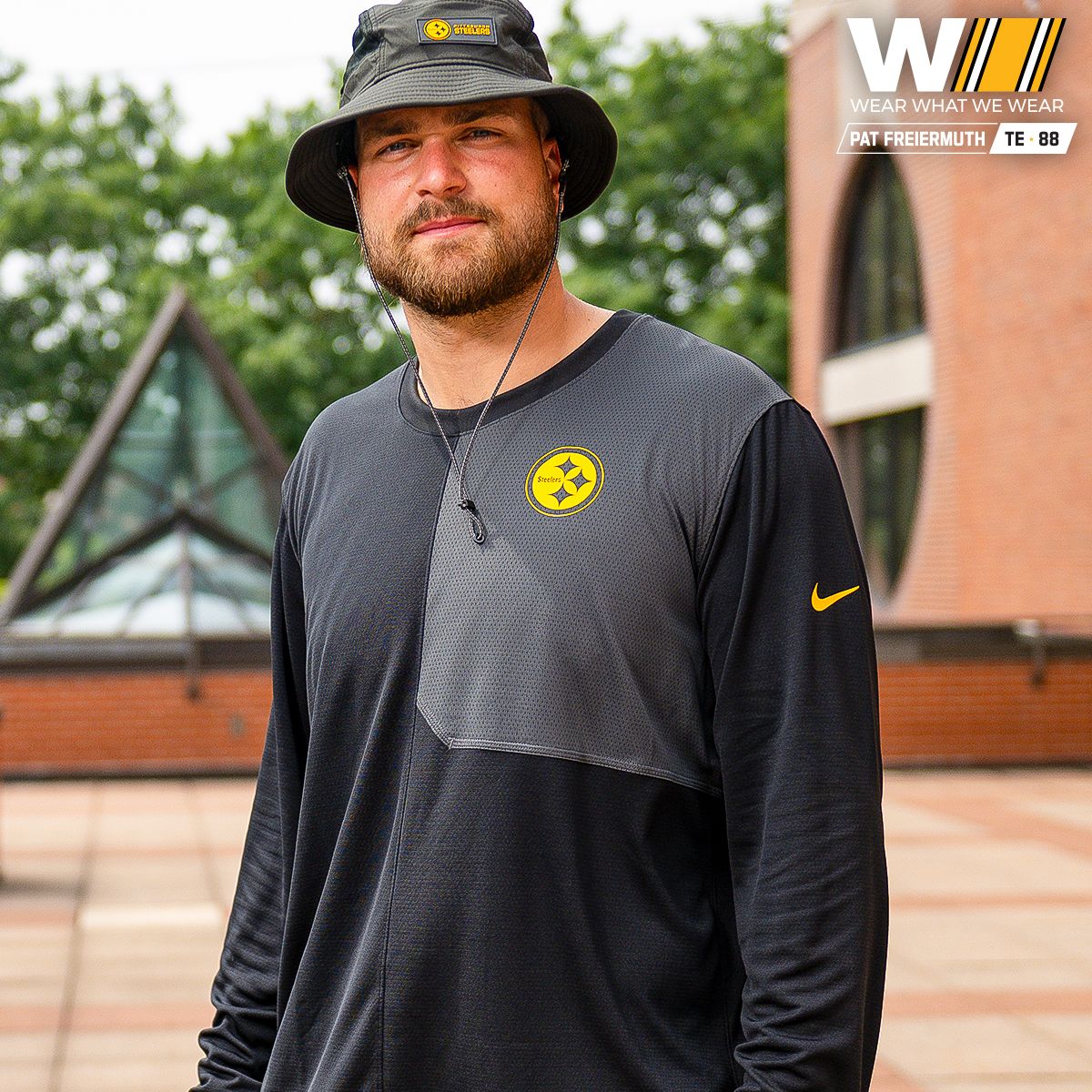 Pittsburgh Steelers Men's Nike UV Coach Black Long Sleeve T-Shirt