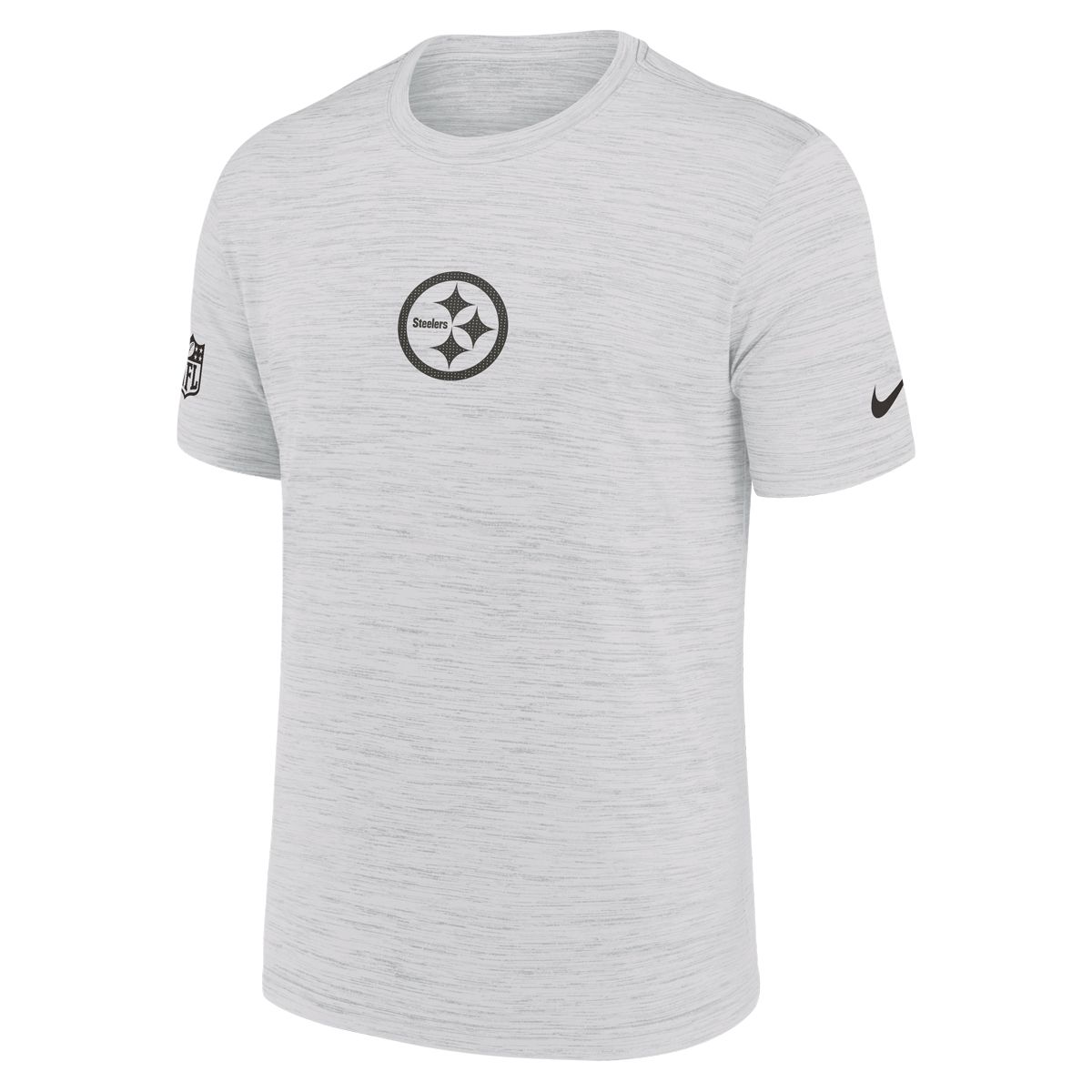 Pittsburgh Steelers Men's Nike Sideline White Velocity Short Sleeve T-Shirt 1 Pittsburgh Steelers Men's Nike Sideline White Velocity Short Sleeve T-Shirt