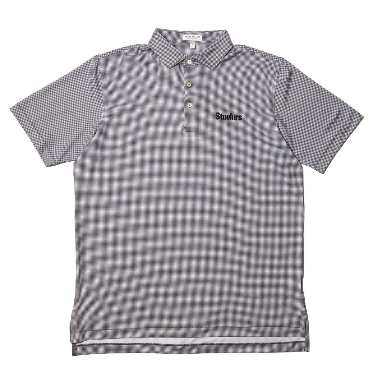 Pittsburgh Steelers Men's Peter Millar Border Performance Jersey Polo