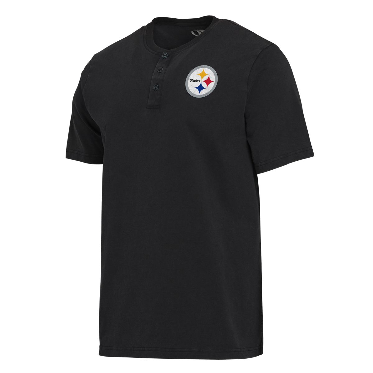 Pittsburgh Steelers Men's Darius Rucker Washed Henley Short Sleeve T-Shirt