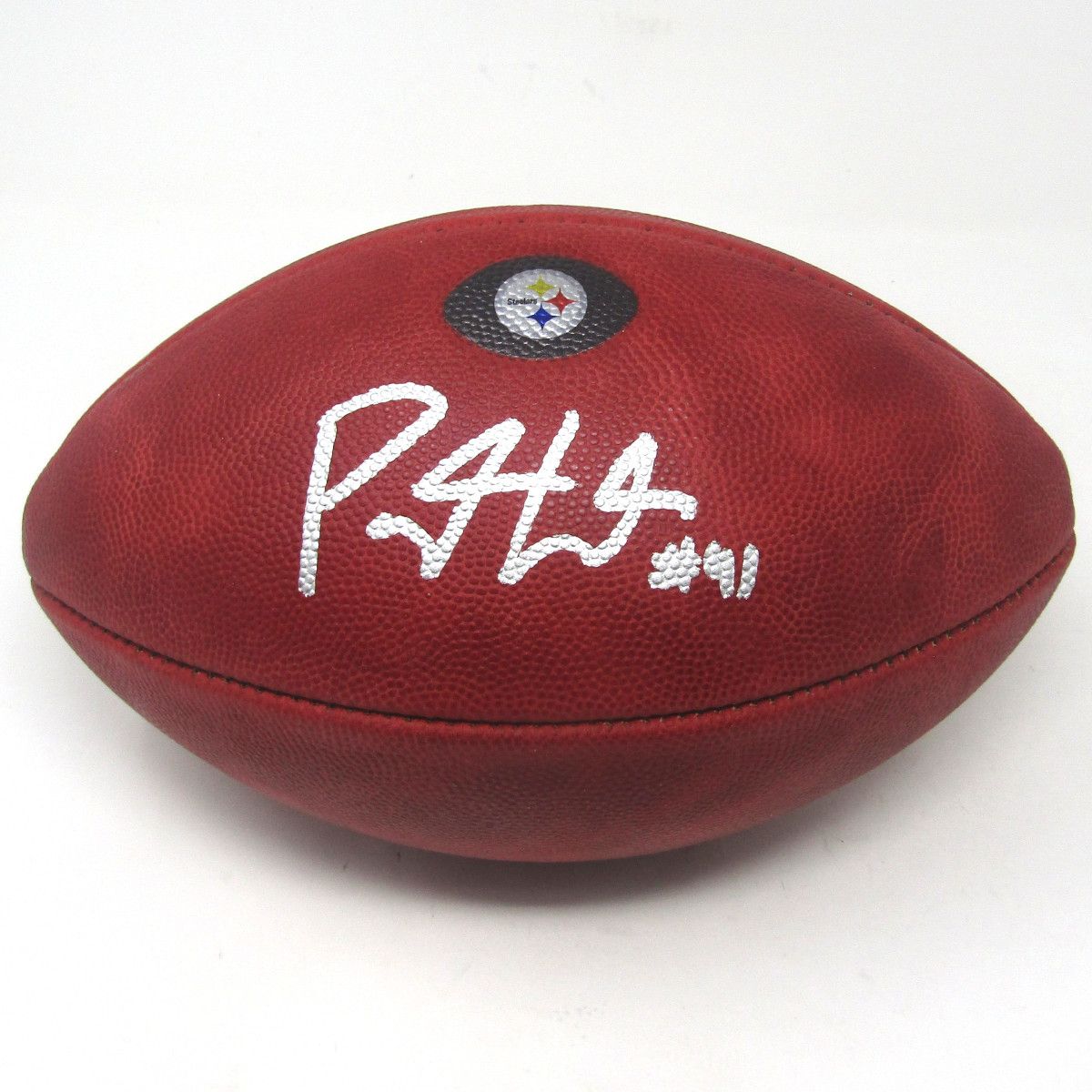 Pittsburgh Steelers #41 Payton Wilson Autographed Authentic “The Duke” NFL Football 3 Pittsburgh Steelers #41 Payton Wilson Autographed Authentic “The Duke” NFL Football
