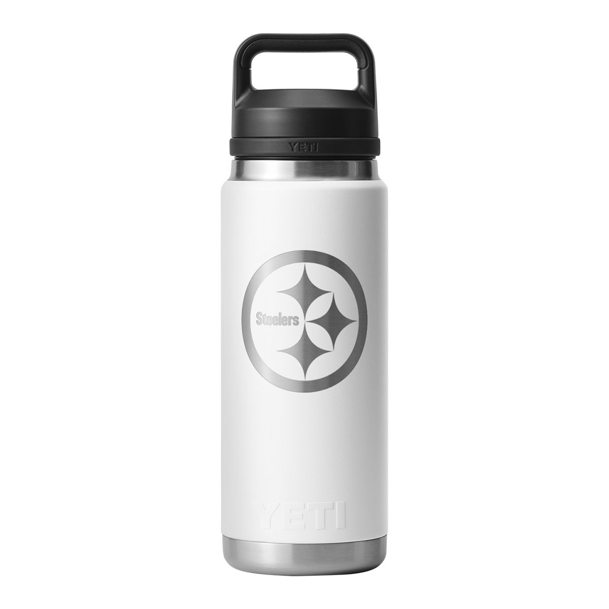 Pittsburgh Steelers Yeti 26oz Etched Logo White Chug Bottle 2 Pittsburgh Steelers Yeti 26oz Etched Logo White Chug Bottle