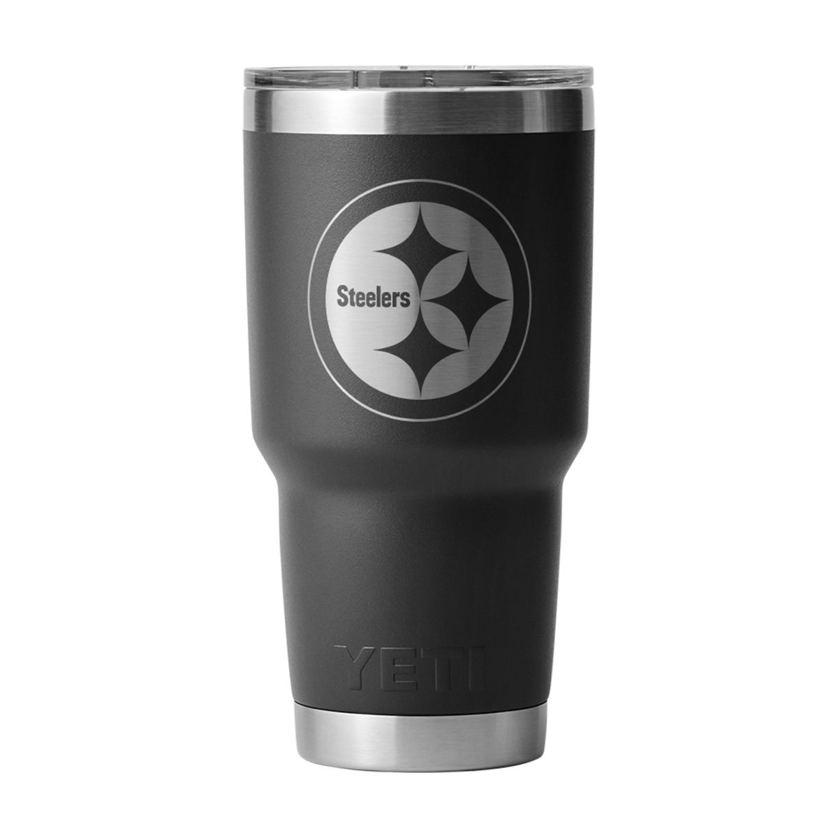 Pittsburgh Steelers Yeti 30oz. Etched Logo Black Rambler Tumbler 3 Pittsburgh Steelers Yeti 30oz. Etched Logo Black Rambler Tumbler