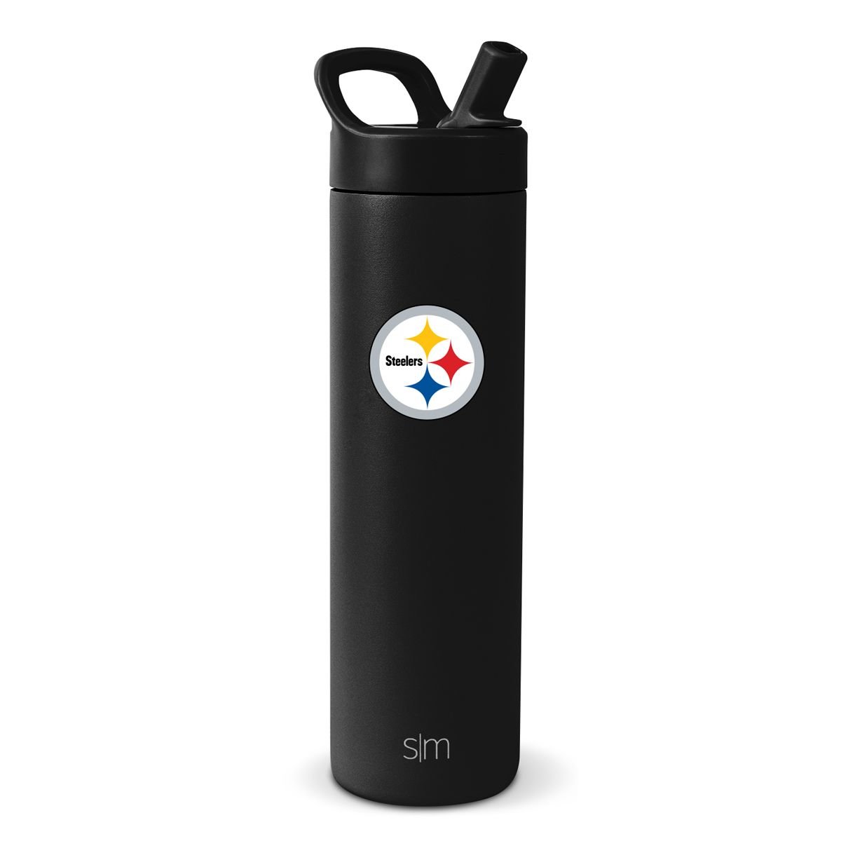 Pittsburgh Steelers Simple Modern 24oz. Black Color Logo Mesa Bottle 2 Pittsburgh Steelers Simple Modern 24oz. Black Color Logo Mesa Bottle