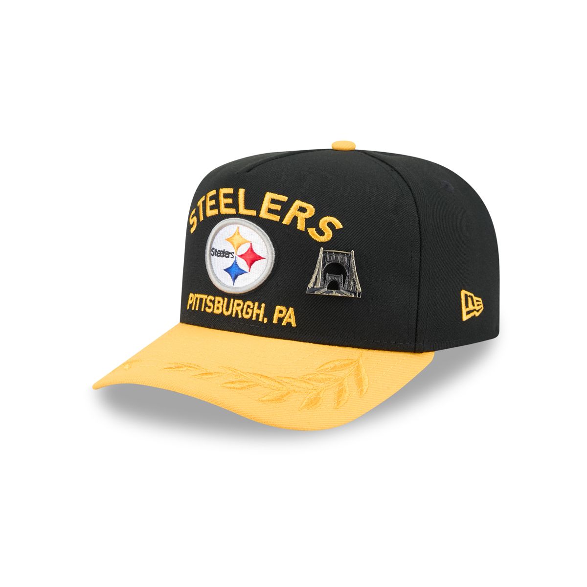 Pittsburgh Steelers New Era 59FIFTY A-Frame Draft Hat w/ Pin