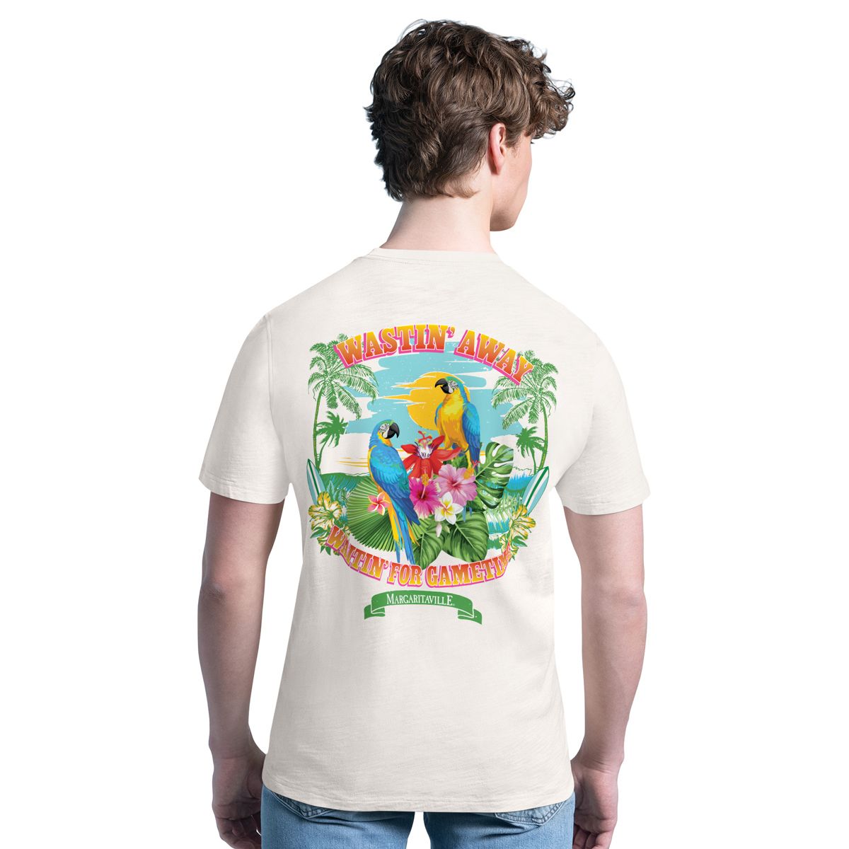 Pittsburgh Steelers Men's Margaritaville Waitin' For Gametime Short Sleeve T-Shirt