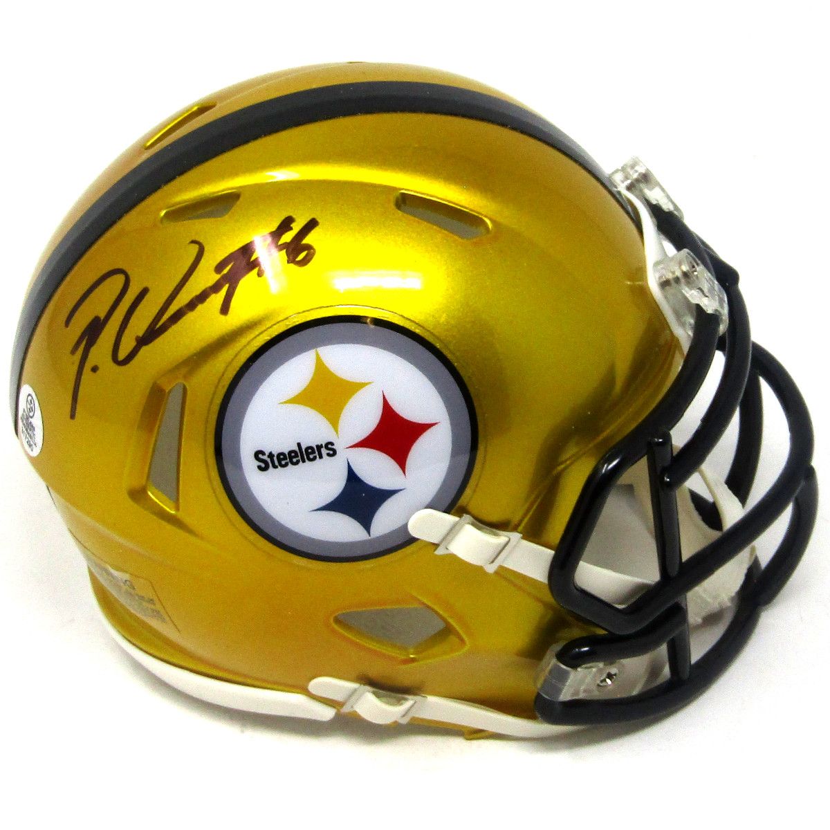 Pittsburgh Steelers #6 Patrick Queen Autographed Riddell Speed Flash Mini Helmet