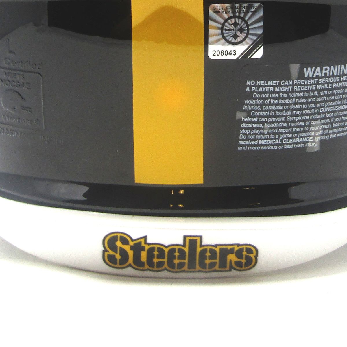 Pittsburgh Steelers #6 Patrick Queen Autographed Riddell Authentic Speed Full-Size Helmet