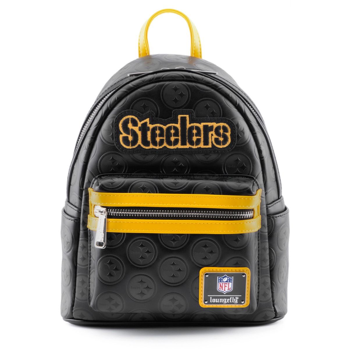 Pittsburgh Steelers Loungefly Debossed Logo Mini Backpack 1 Pittsburgh Steelers Loungefly Debossed Logo Mini Backpack