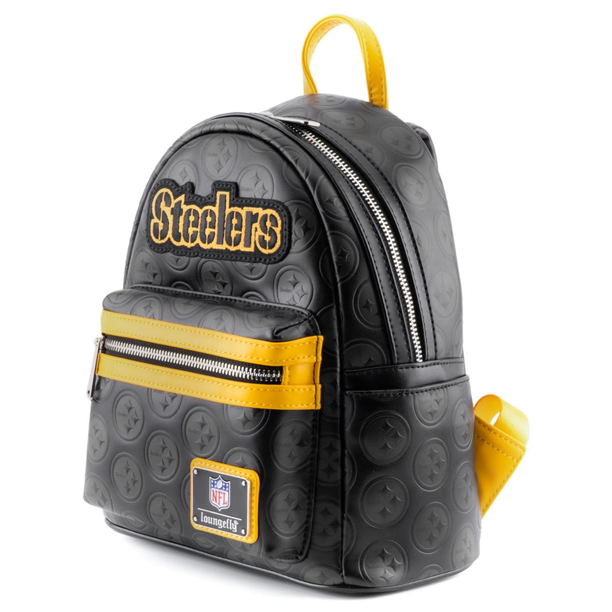 Pittsburgh Steelers Loungefly Debossed Logo Mini Backpack 2 Pittsburgh Steelers Loungefly Debossed Logo Mini Backpack