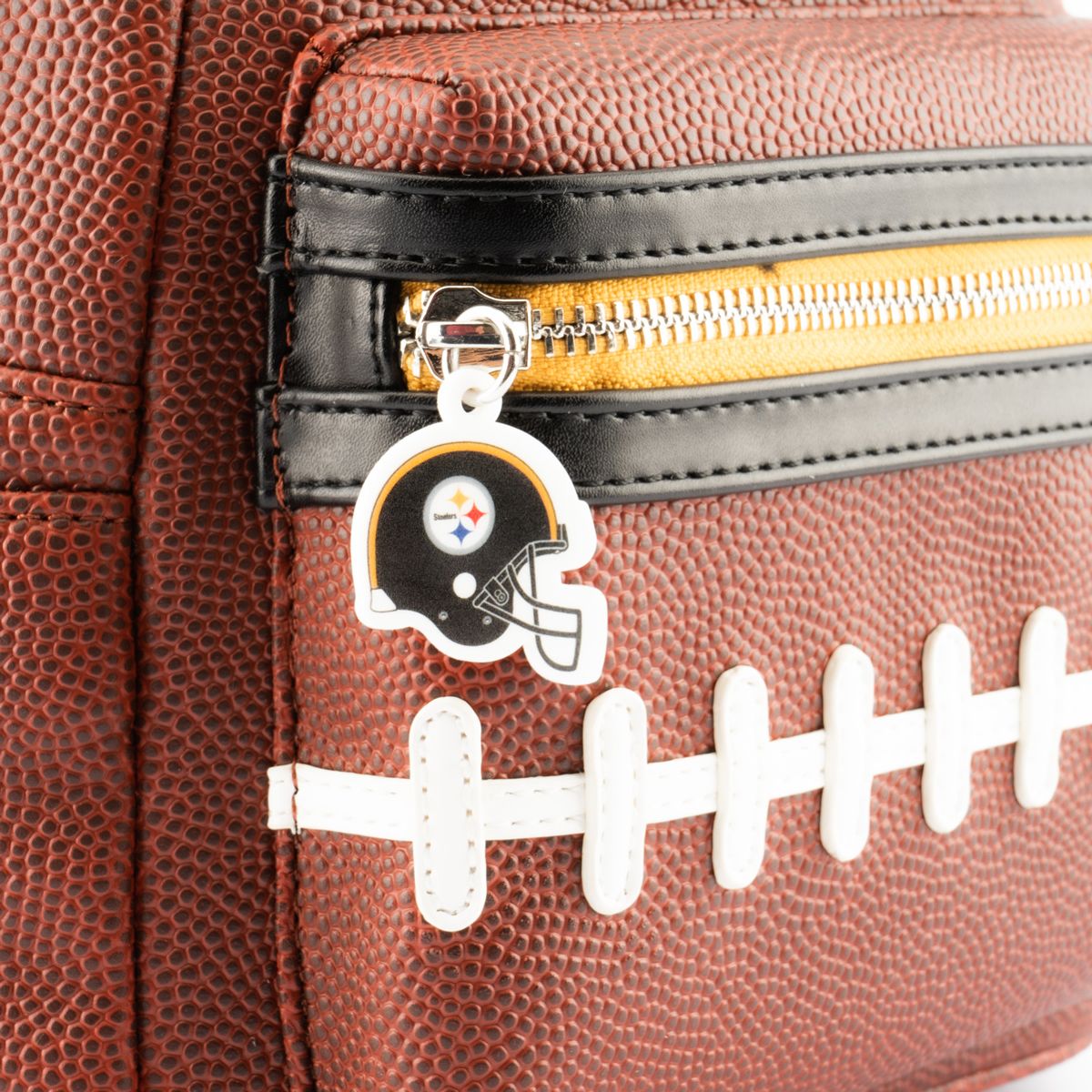 Pittsburgh Steelers Loungefly Mini Football Logo Backpack 5 Pittsburgh Steelers Loungefly Mini Football Logo Backpack