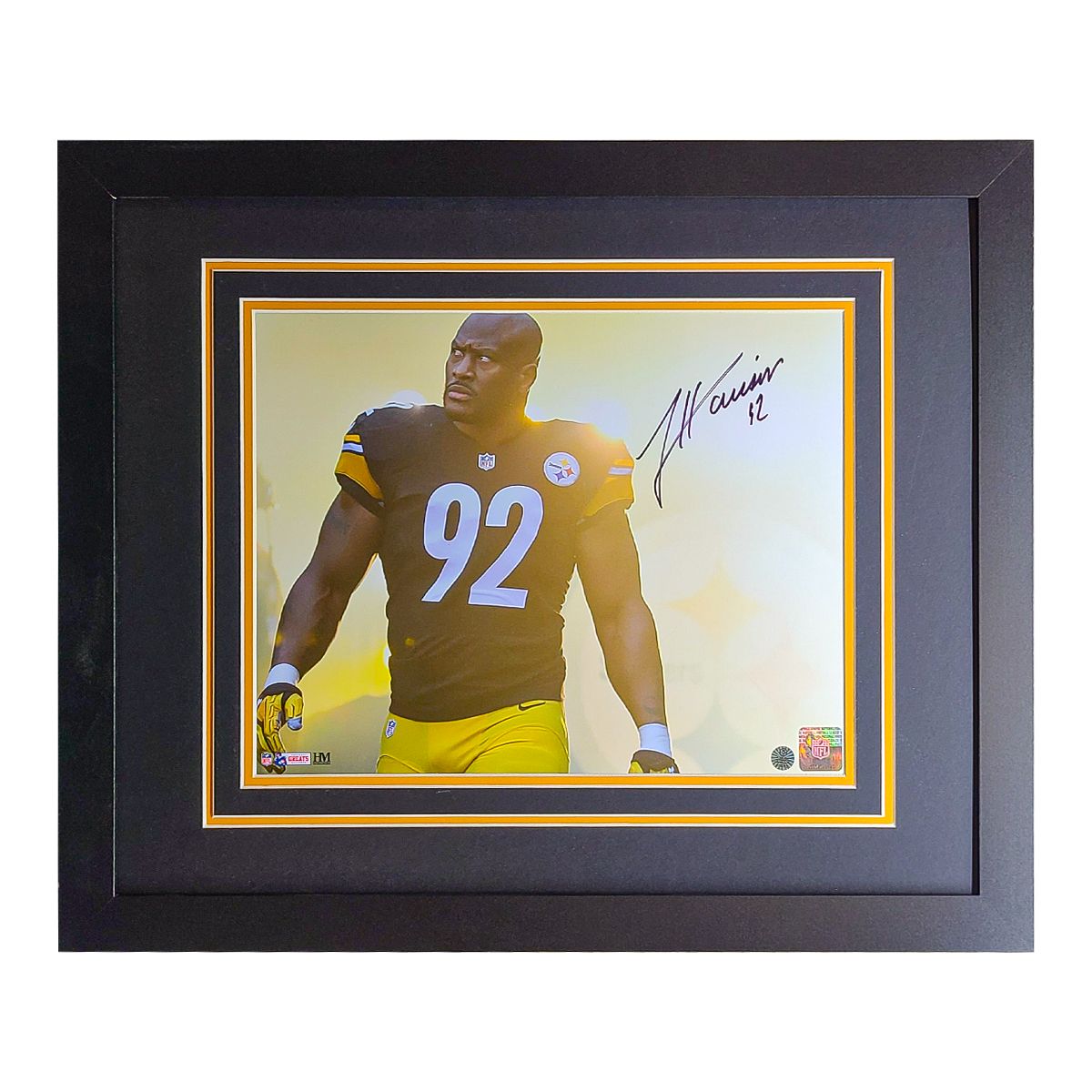 Pittsburgh Steelers #92 James Harrison Signed & Framed 11x14 Tunnel 2 Pittsburgh Steelers #92 James Harrison Signed & Framed 11x14 Tunnel