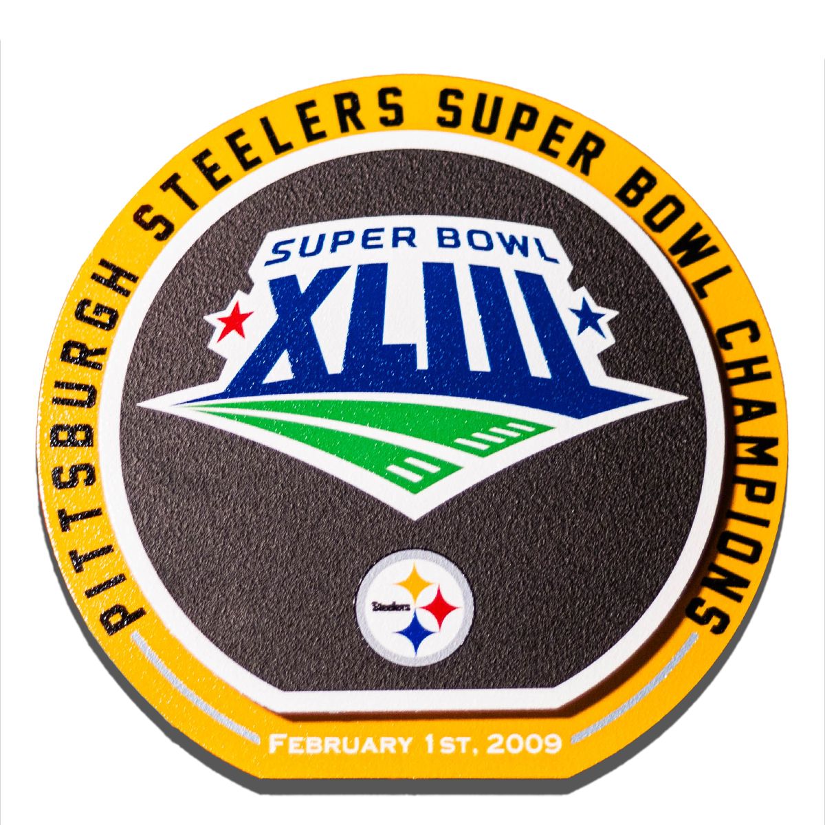 Pittsburgh Steelers Double Play 8in Superbowl XLIII Sign 9 Pittsburgh Steelers Double Play 8in Superbowl XLIII Sign