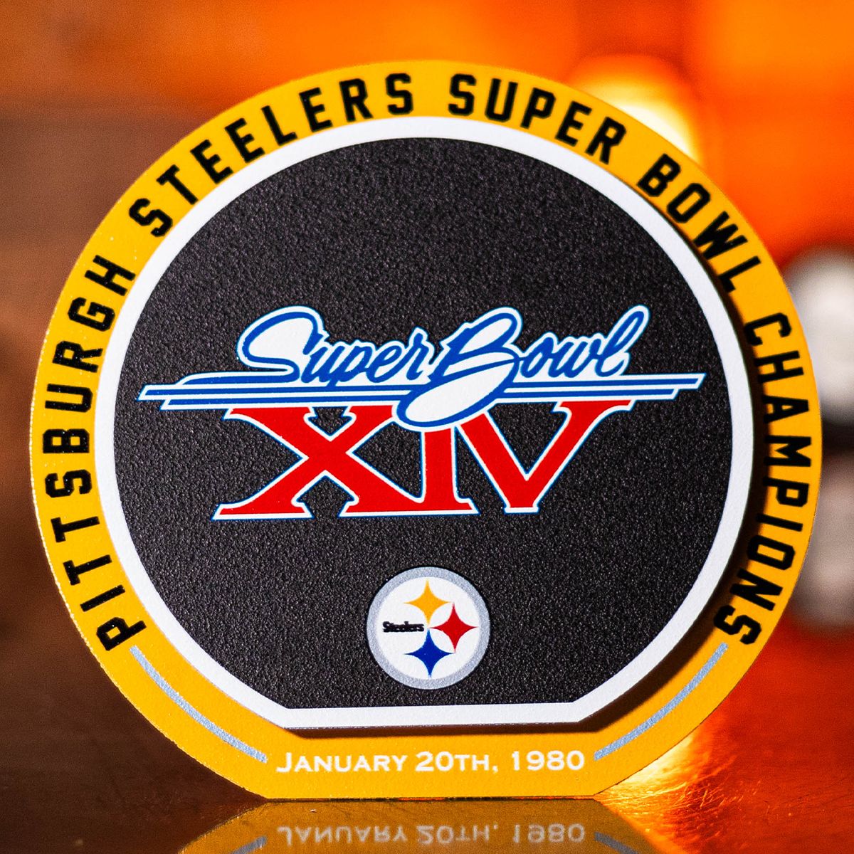 Pittsburgh Steelers Double Play 8in Superbowl XIV Sign 2 Pittsburgh Steelers Double Play 8in Superbowl XIV Sign