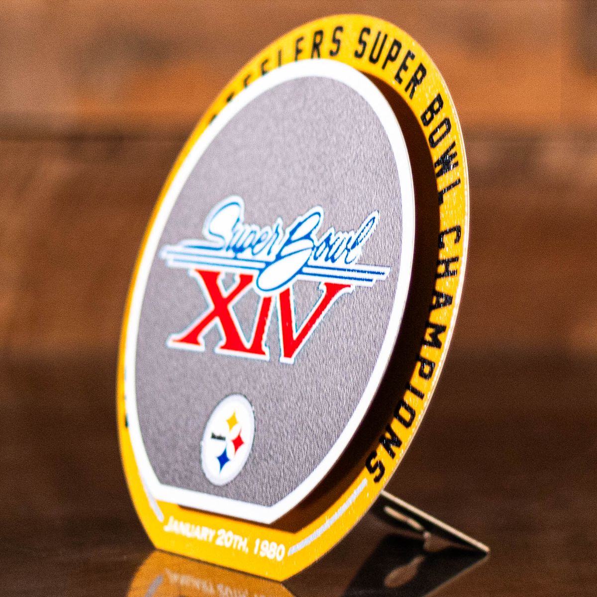 Pittsburgh Steelers Double Play 8in Superbowl XIV Sign 3 Pittsburgh Steelers Double Play 8in Superbowl XIV Sign