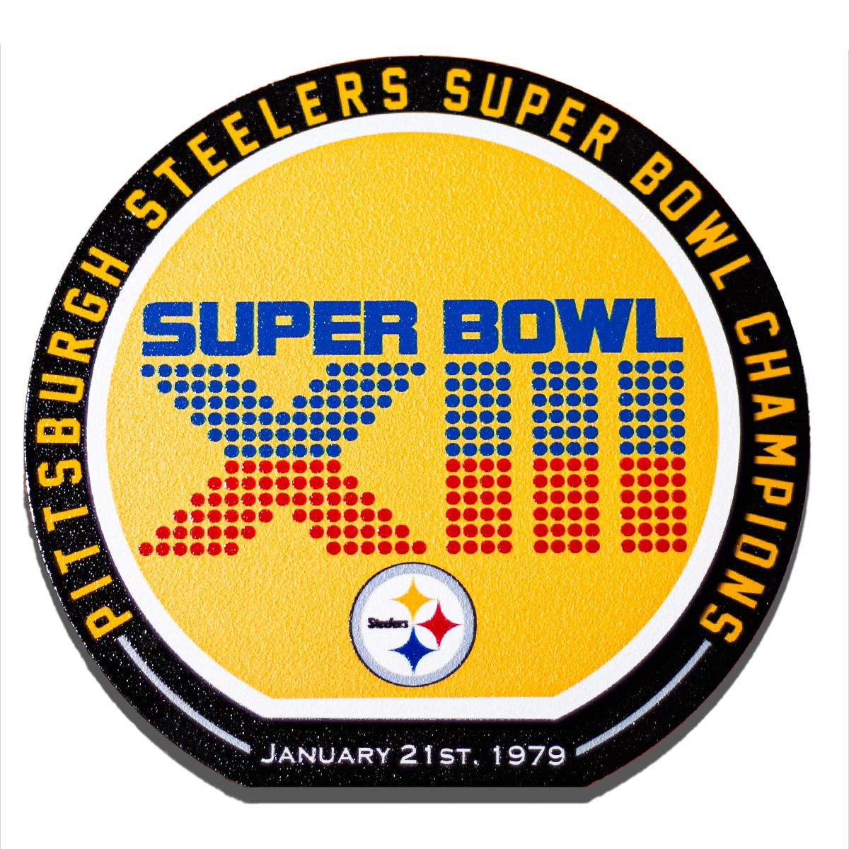 Pittsburgh Steelers Double Play 8in Superbowl XIII Sign 9 Pittsburgh Steelers Double Play 8in Superbowl XIII Sign