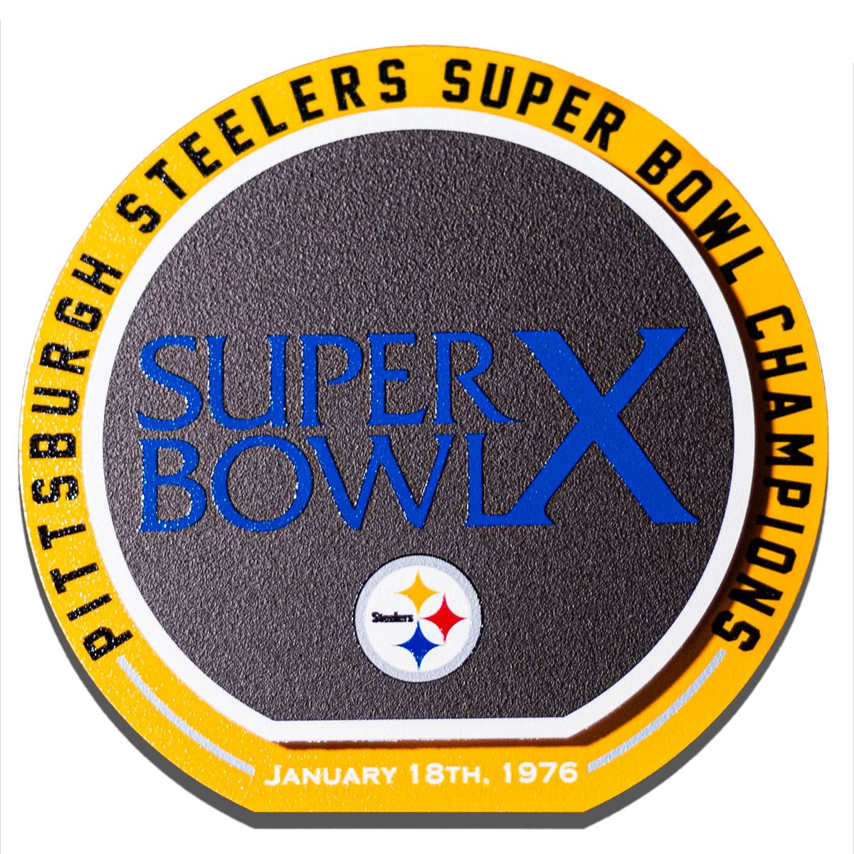 Pittsburgh Steelers Double Play 8in Superbowl X Sign 1 Pittsburgh Steelers Double Play 8in Superbowl X Sign