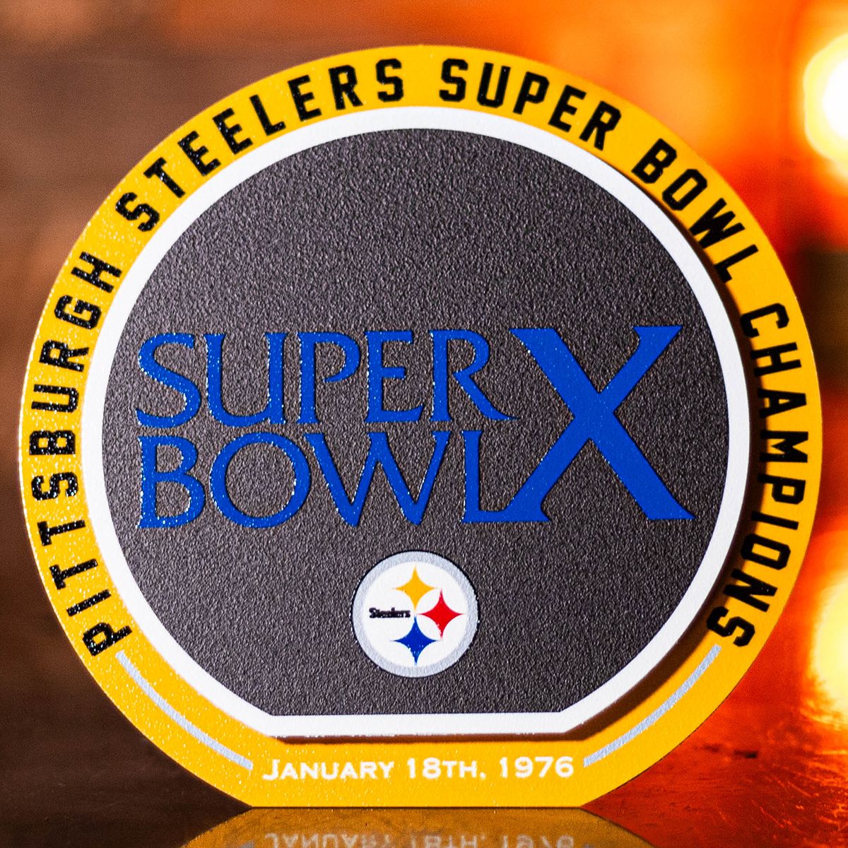 Pittsburgh Steelers Double Play 8in Superbowl X Sign 2 Pittsburgh Steelers Double Play 8in Superbowl X Sign