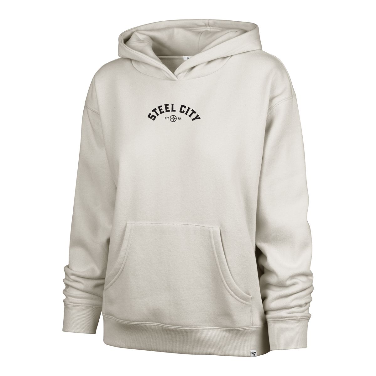 Pittsburgh Steelers Women's '47 Brand Mini Steel City Arch Naomi Hoodie