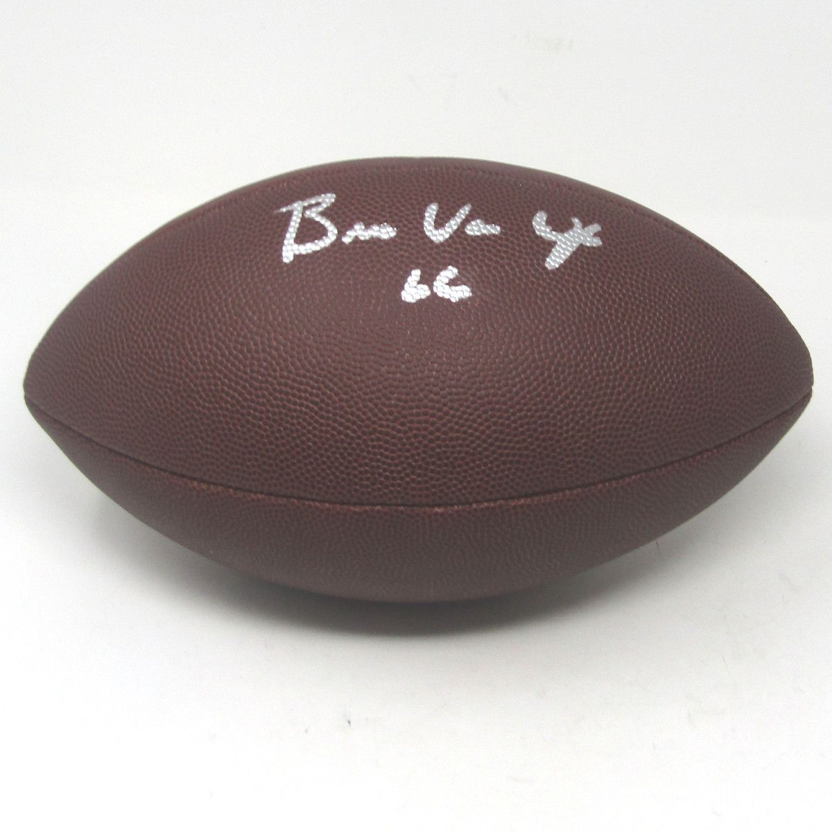 Pittsburgh Steelers #66 Bruce Van Dyke Autographed Replica “The Duke” NFL Football