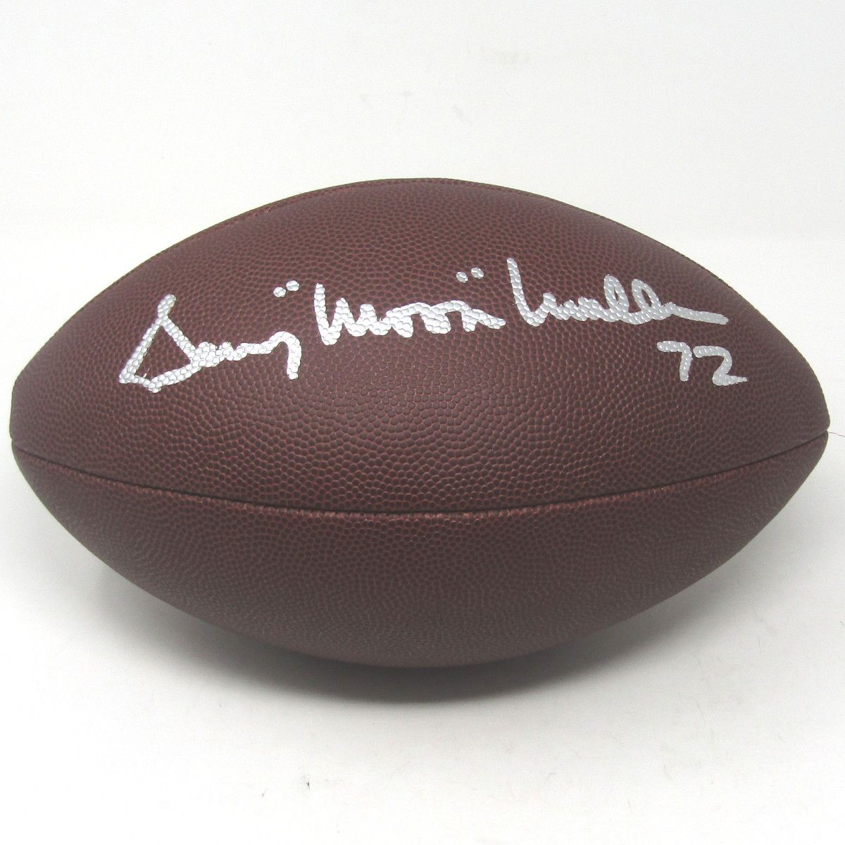 Pittsburgh Steelers #72 Gerry Mullins Autographed Replica “The Duke” NFL Football