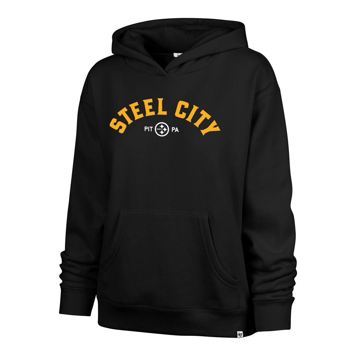 Pittsburgh Steelers Women's '47 Brand Steel City Arch Naomi Hoodie