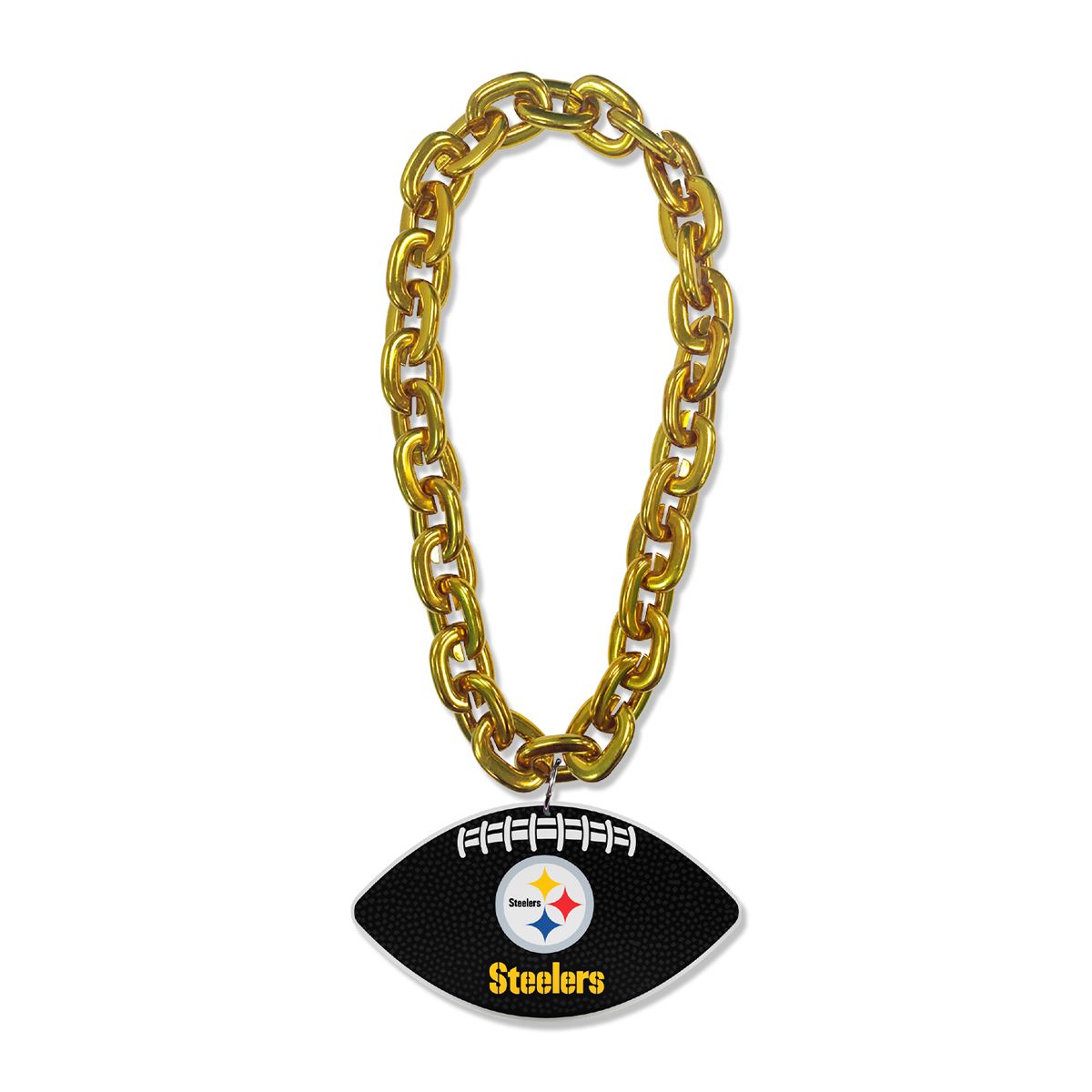 Pittsburgh Steelers Football Gold Fan Chain 1 Pittsburgh Steelers Football Gold Fan Chain
