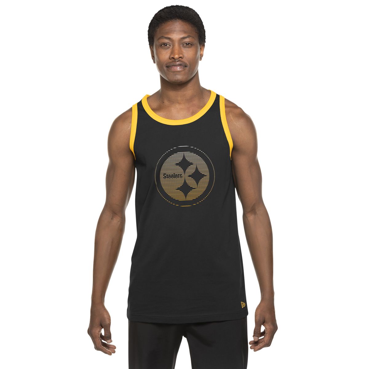 Pittsburgh Steelers Men's New Era Ombre Primary Logo Tank