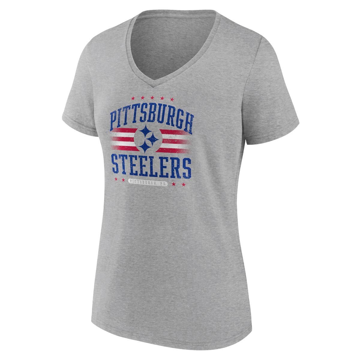 Pittsburgh Steelers Women's Team Americana Patriotic Short Sleeve T-Shirt 3 Pittsburgh Steelers Women's Team Americana Patriotic Short Sleeve T-Shirt