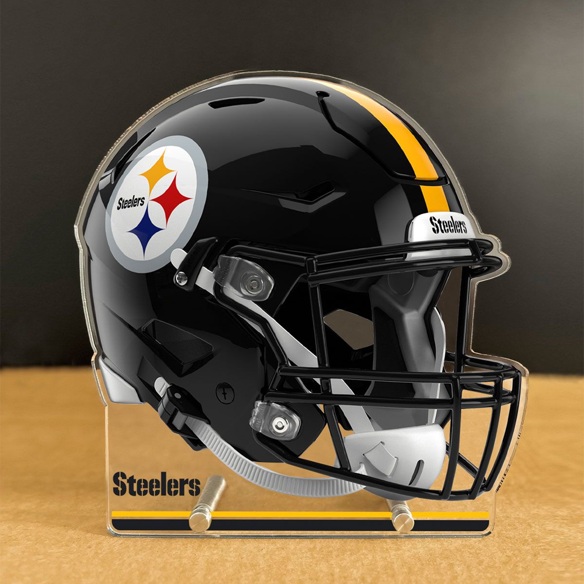 Pittsburgh Steelers Acrylic Speed Helmet Plaque
