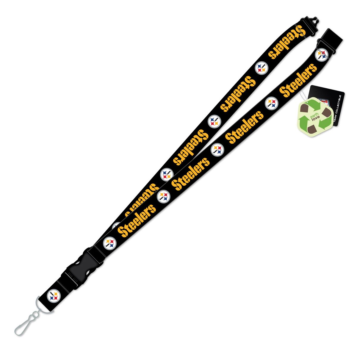 Pittsburgh Steelers Team Logo Sustainable Lanyard