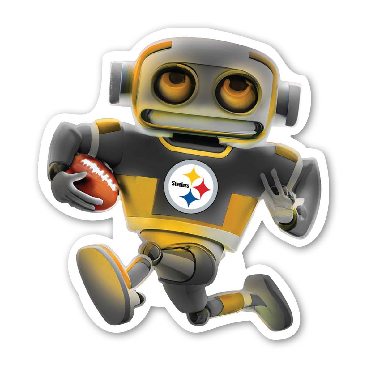 Pittsburgh Steelers 3" Robot Sticker