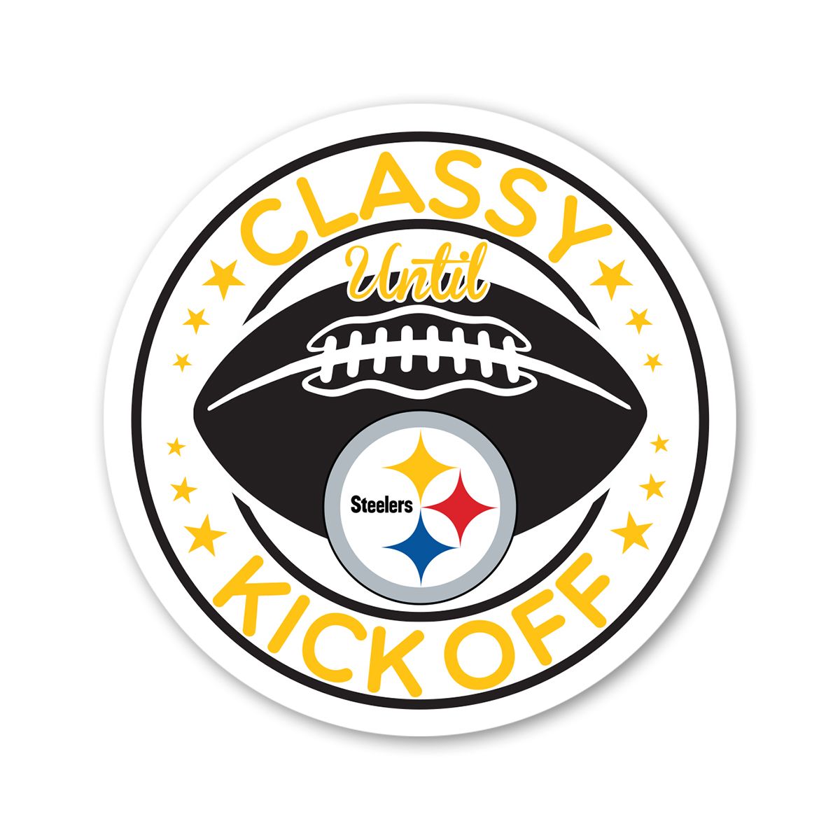 Pittsburgh Steelers 3" Classy Sticker