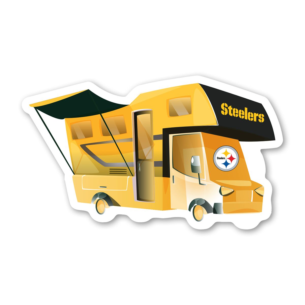 Pittsburgh Steelers 3" RV Sticker 1 Pittsburgh Steelers 3" RV Sticker