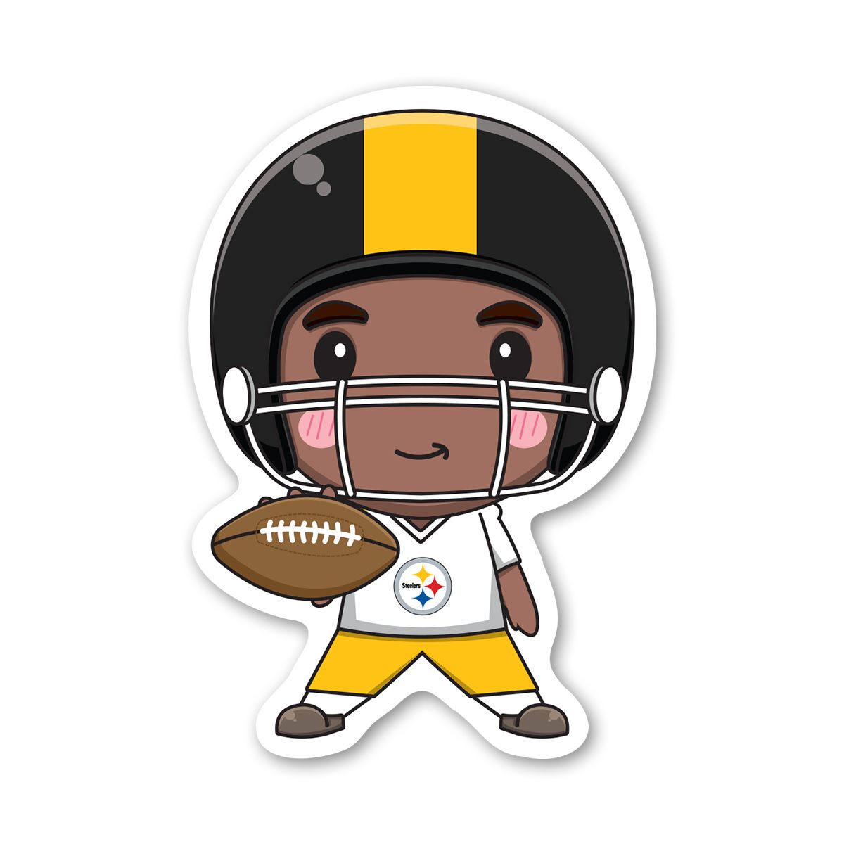 Pittsburgh Steelers 3" Player Anime Stance Sticker 1 Pittsburgh Steelers 3" Player Anime Stance Sticker