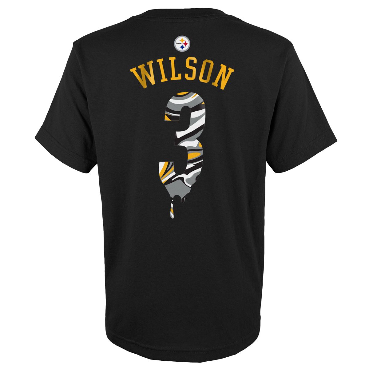 Pittsburgh Steelers Youth Wilson Drip Short Sleeve T-Shirt