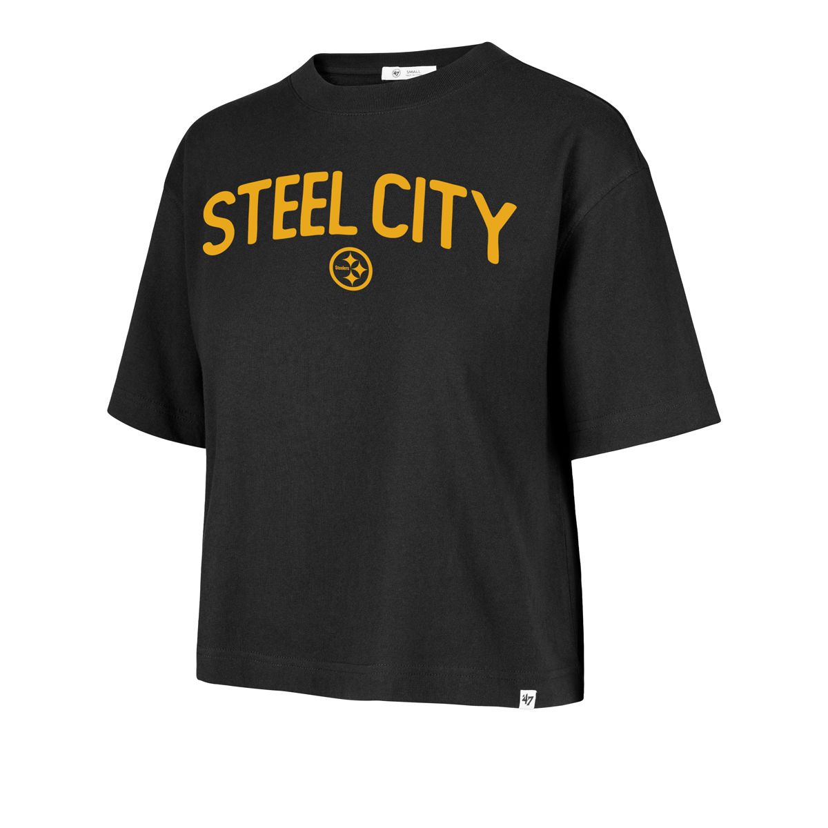 Pittsburgh Steelers Women's '47 Brand Classic Steel City Short Sleeve T-Shirt