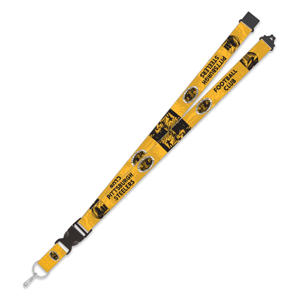 Pittsburgh Steelers Historic Logo Lanyard 2 Pittsburgh Steelers Historic Logo Lanyard
