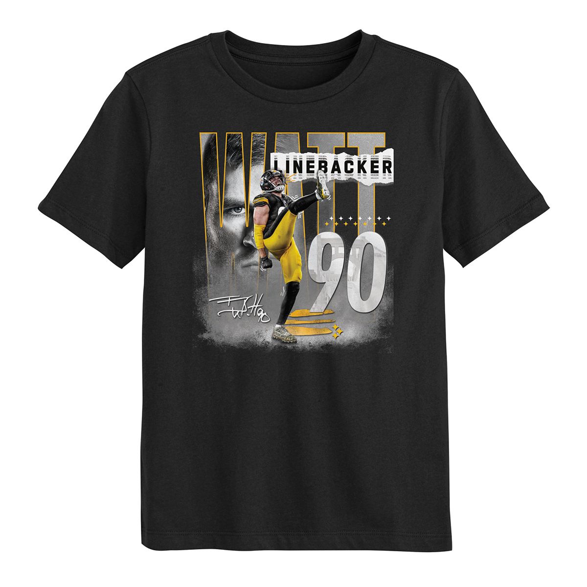 Pittsburgh Steelers Little Kid's TJ Watt Player Short Sleeve T-Shirt 6 Pittsburgh Steelers Little Kid's TJ Watt Player Short Sleeve T-Shirt