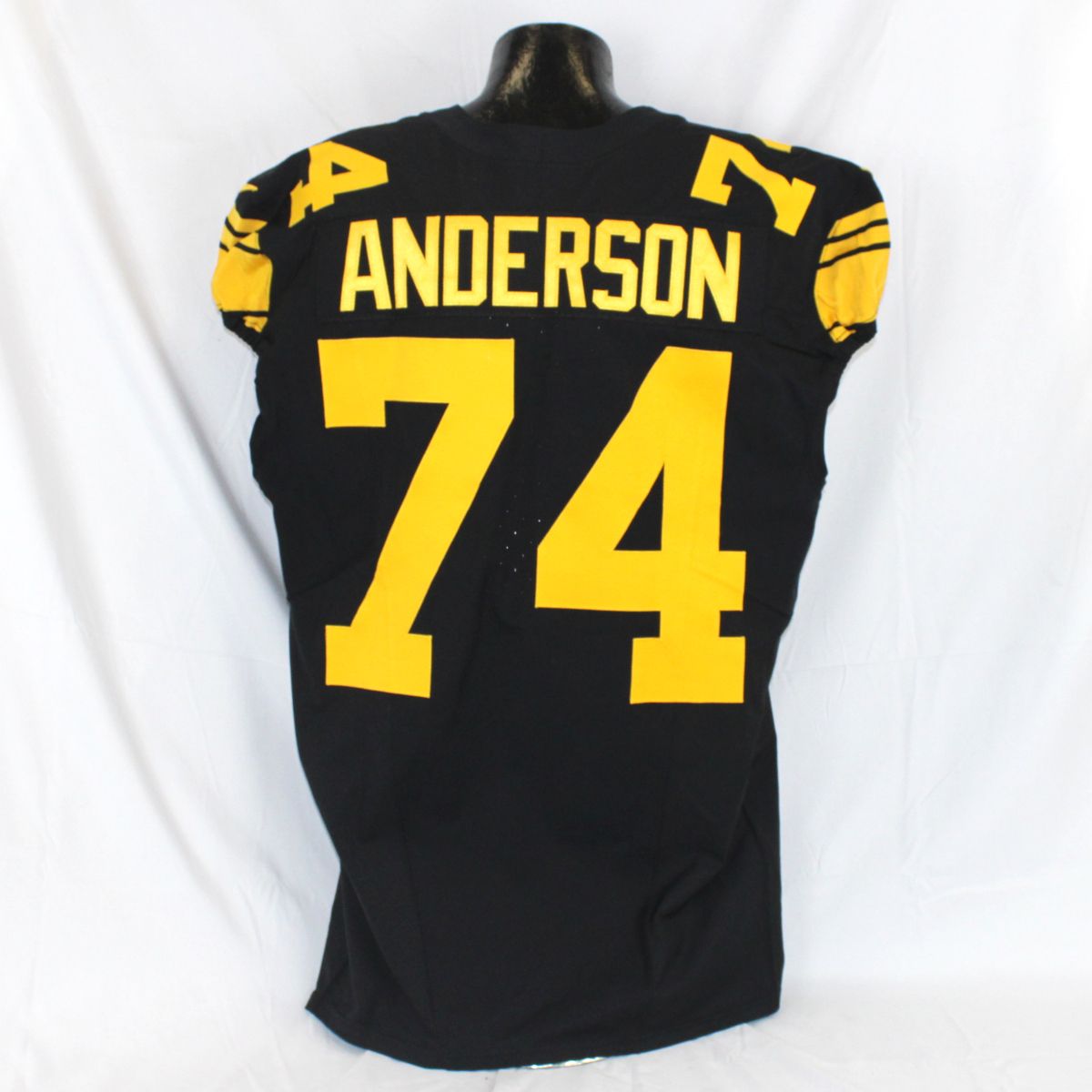 Pittsburgh Steelers #74 Spencer Anderson 2025 Color Rush Game Used Jersey (Laundered) 5 Pittsburgh Steelers #74 Spencer Anderson 2025 Color Rush Game Used Jersey (Laundered)