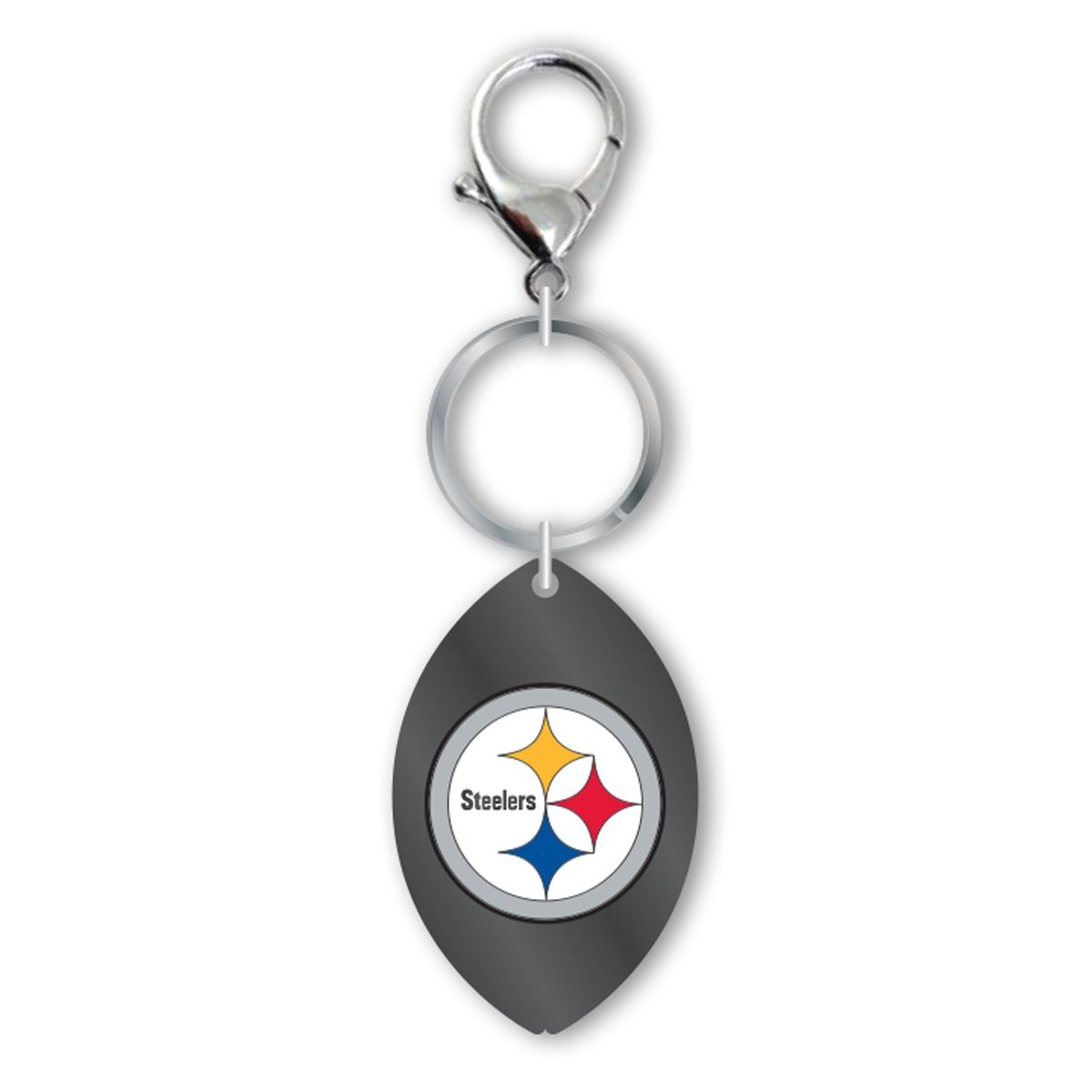 Pittsburgh Steelers Matte Football Keychain 3 Pittsburgh Steelers Matte Football Keychain