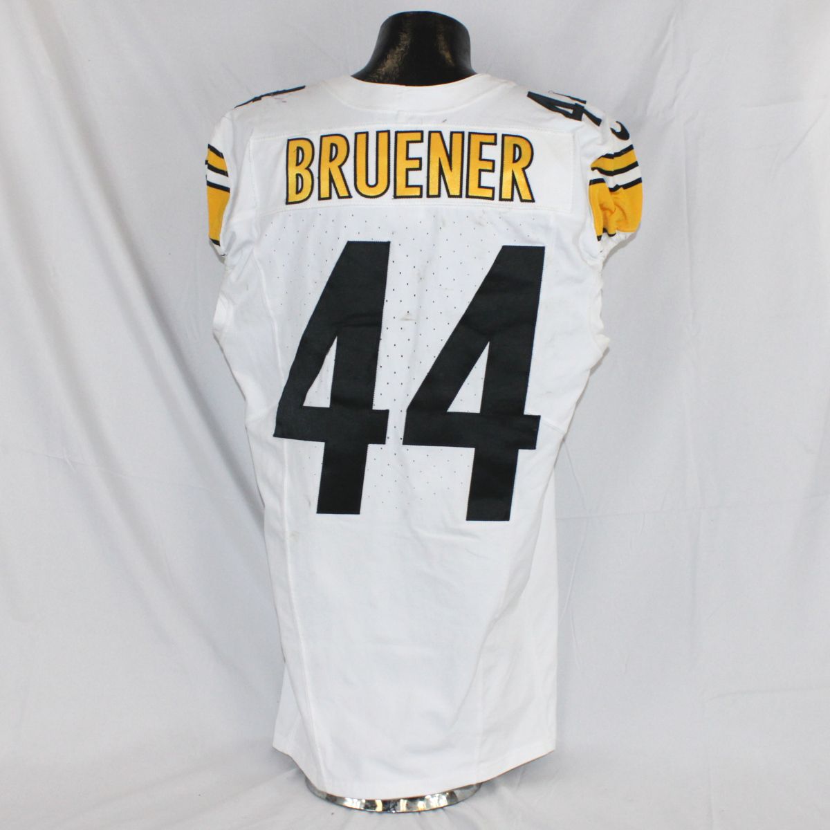 Pittsburgh Steelers #44 Carson Bruener 2025 Away Game Used Jersey