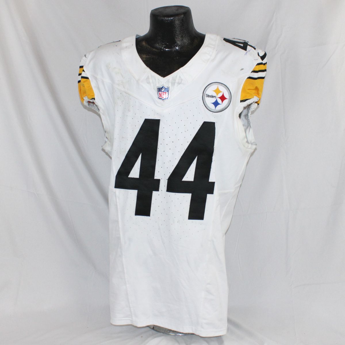 Pittsburgh Steelers #44 Carson Bruener 2025 Away Game Used Jersey 2 Pittsburgh Steelers #44 Carson Bruener 2025 Away Game Used Jersey