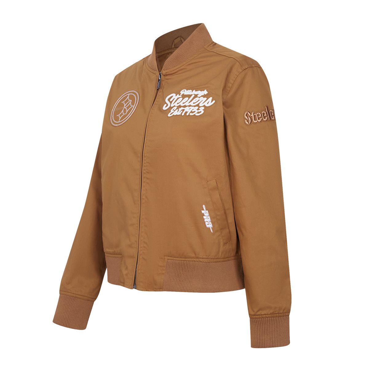 Pittsburgh Steelers Women's Pro Standard Paint The City Twill Bomber Jacket
