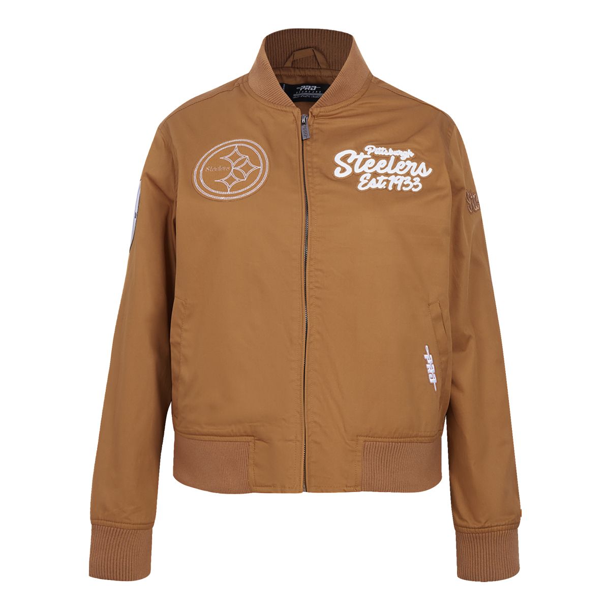 Pittsburgh Steelers Women's Pro Standard Paint The City Twill Bomber Jacket