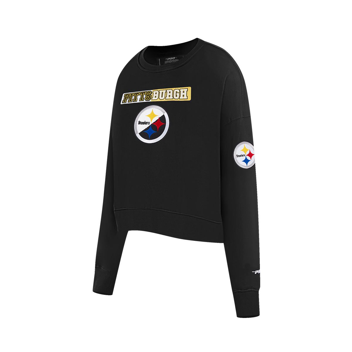 Pittsburgh Steelers Women's Pro Standard Split Logo Crewneck Sweatshirt 5 Pittsburgh Steelers Women's Pro Standard Split Logo Crewneck Sweatshirt